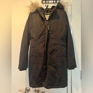 Abercrombie black womens size small winter coat